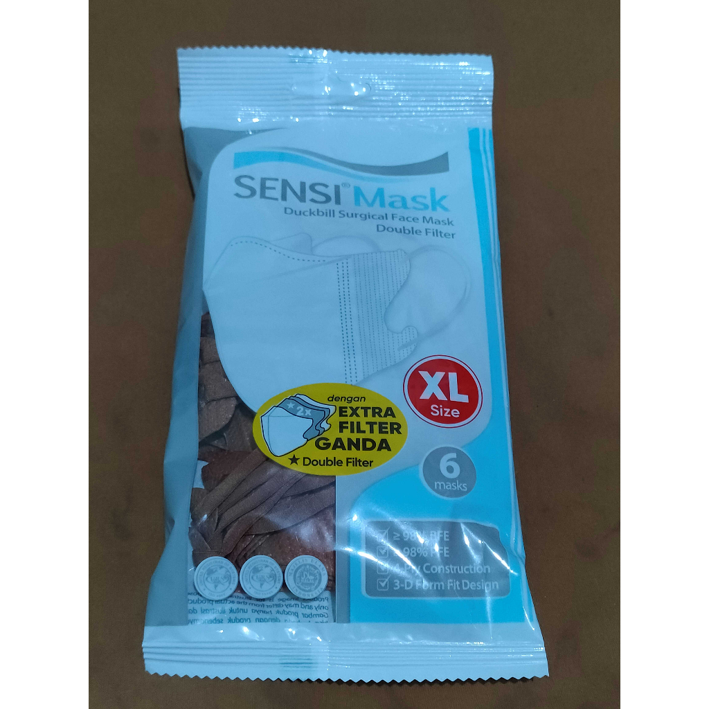 Sensi Duckbill Mask Double filter uk XL - Sachet