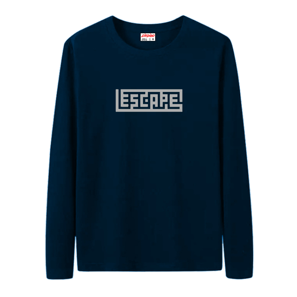 Zirdigo Kaos Escape KT Tex Silver Lengan Panjang Print Quality