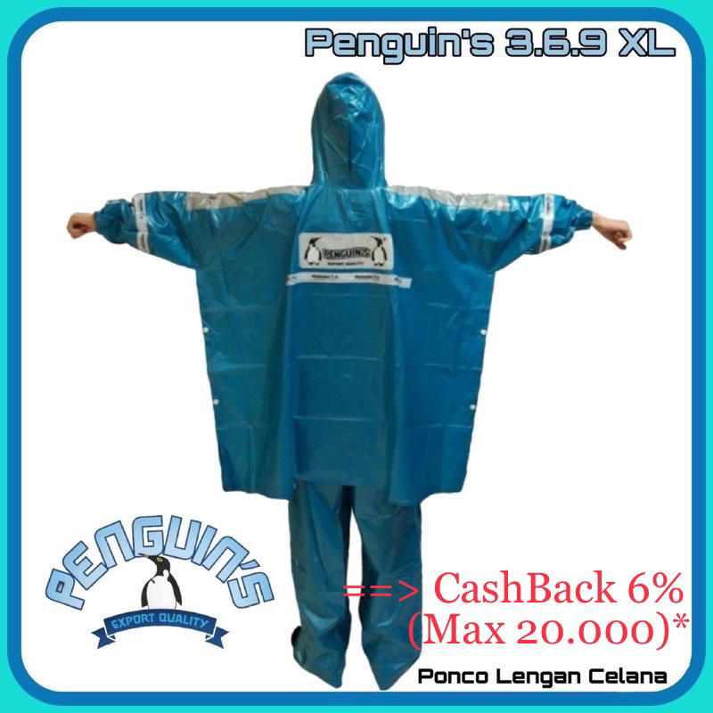 Jas Hujan Ponco Lengan Dan Celana 369 PENGUIN Stelan Poncho Setelan PENGUINS Hunter Spin PINGUIN Big Bear Hybrid PINGUINS