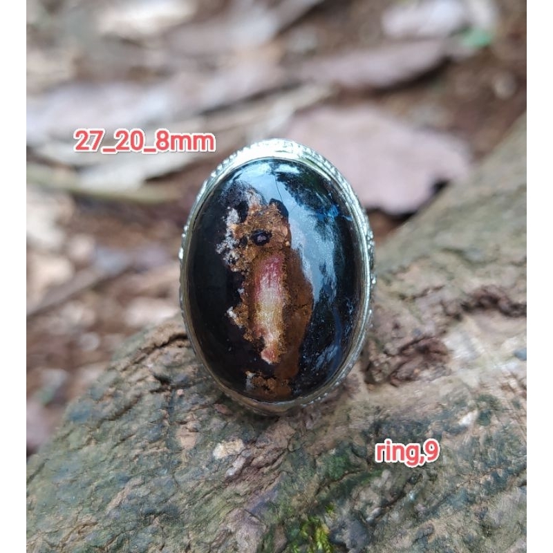 batu akik cincin pancawarna batu garut clasik berkualitas galian edong