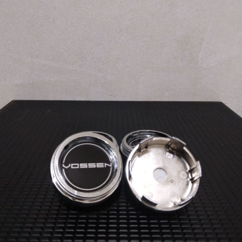 Tutup Velg Dop As Roda Racing/Variasi Vossen Tabung Chrome Diameter 6cm Harga Set