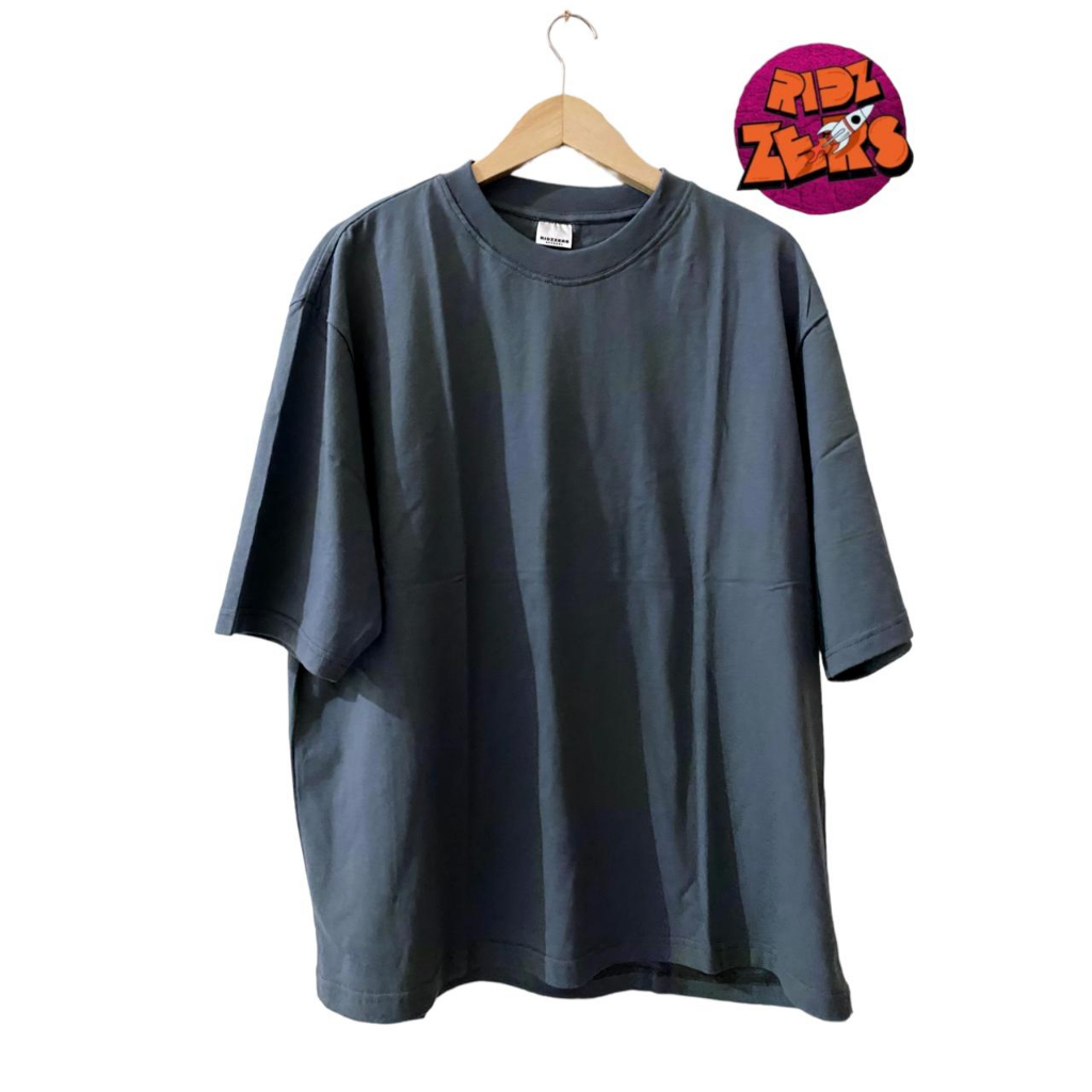 KAOS POLOS OVERSIZE UNISEX (CEWEK & COWOK) STONE GREY