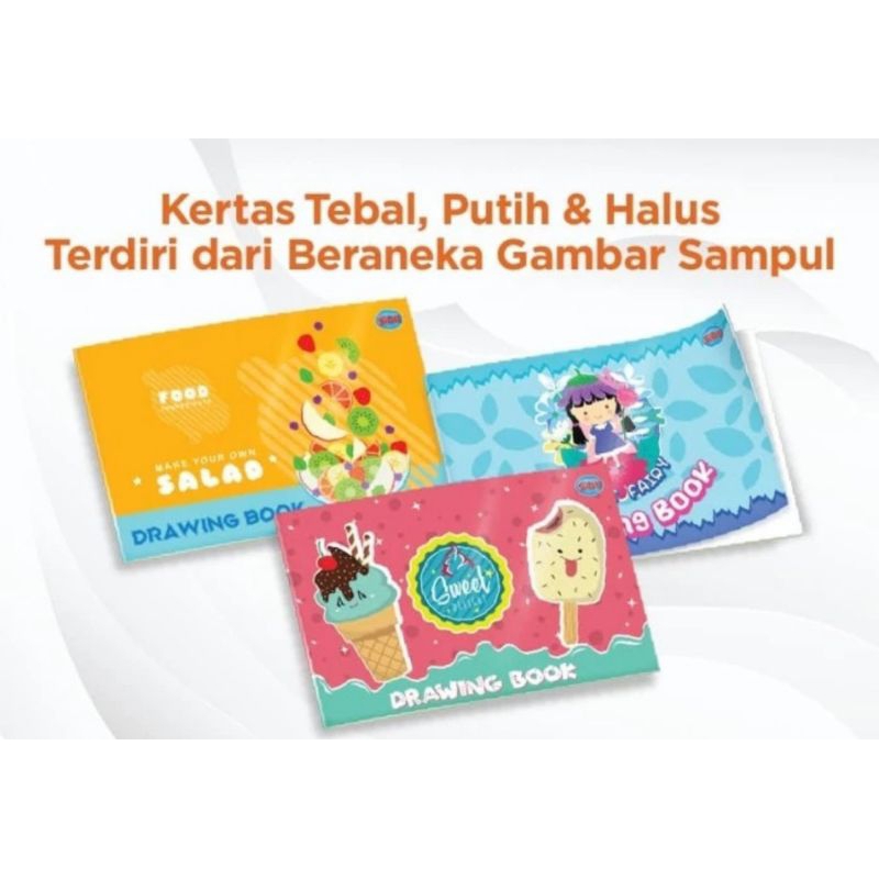 

Buku gambar A4 drawing book putih tebal