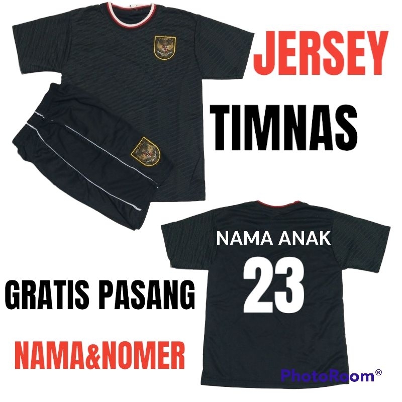 SETELAN JERSEY TIMNAS INDONESIA UMUR 1-12 THN BAHAN DRYFIT