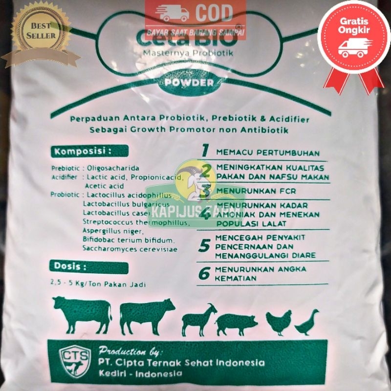cetabio powder ceta bio pemacu pertumbuhan ternak probiotik ternak probiotik ternak berkualitas