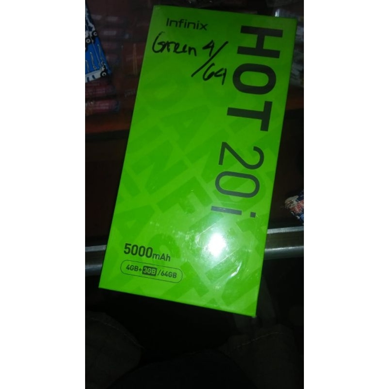 NEW/BARU INFINIX HOT 20i RAM 7GB (4+3) ROM 64 GB 7/64 ORIGINAL GARANSI RESMI 2 TAHUN 3/32 2/32 4/64 