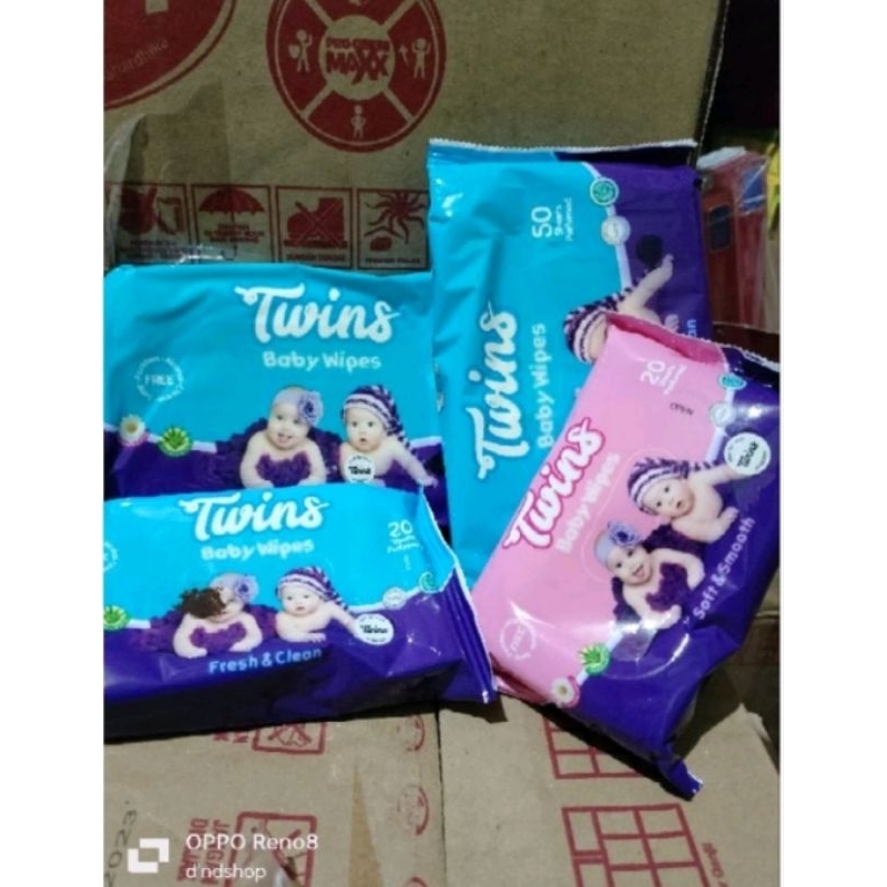 tissue basah twins bandle beli 1gratis1 50sheet