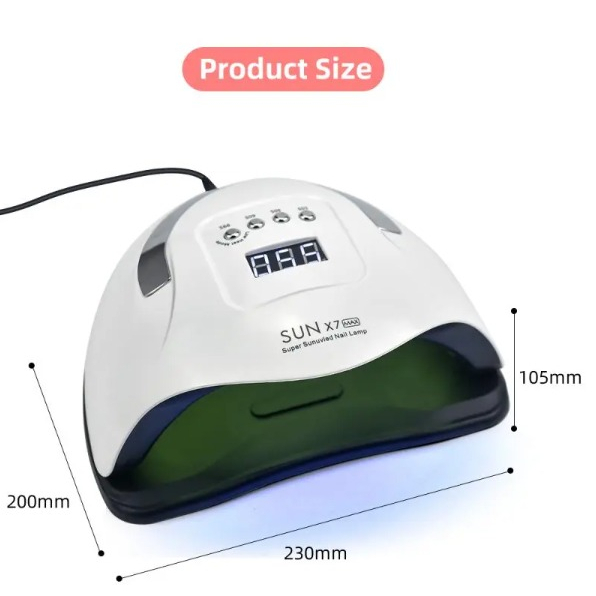 Nail UV lamp SUN X7 MAX alat Pengering Kutek UV Led Nail Kuku 180W LAMPU Nail Dryer Tinggi Lebih Cepat Kering