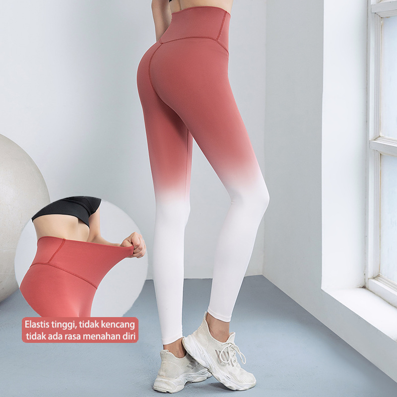 WiZi Yoga Legging Celana Pinggang Tinggi Olahraga Wanita