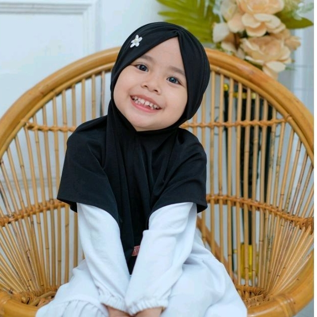FIHA KIDS - Flowery Hijab - Hijab Jersey ITY 280gsm for baby & Kids