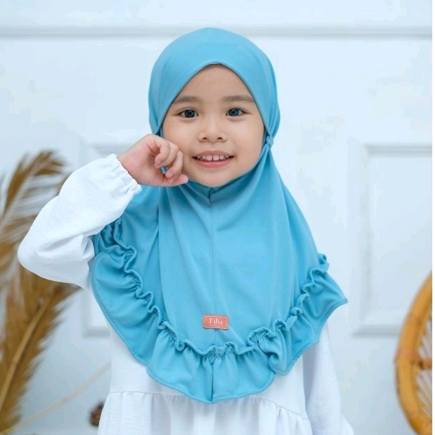 FIHA KIDS - CURLY HIJAB - Hijab jersey ITY 280gsm for baby & kids