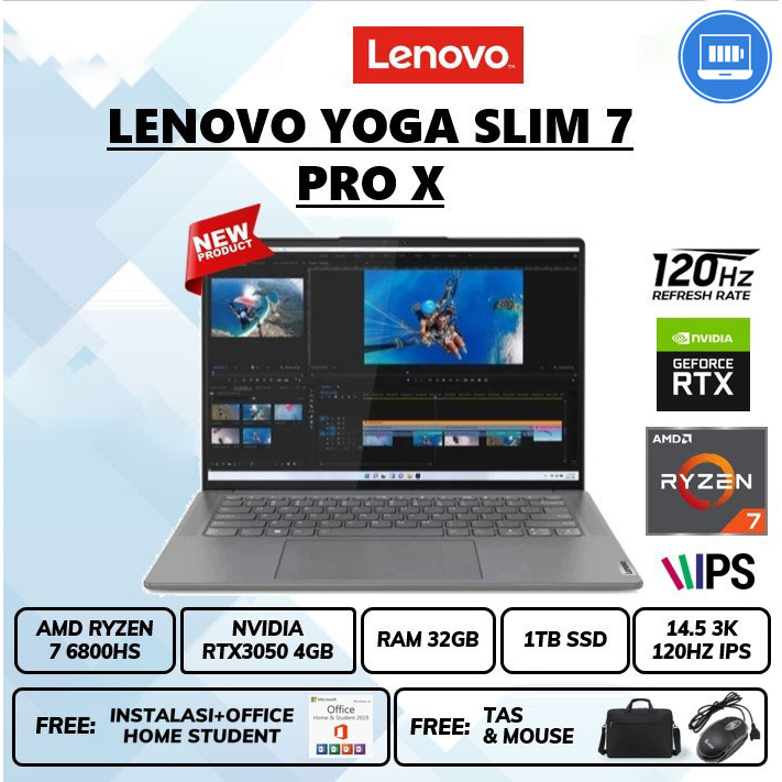 Laptop Le Yoga Slim 7 Pro I7 11370H Ram 16Gb Ssd 1Tb ssd 14&quot;