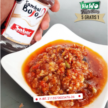 

Sambal Bawang Dower (Bojo Sabar) Hitz Kemasan Botol 120gr. 5 Gratis 1