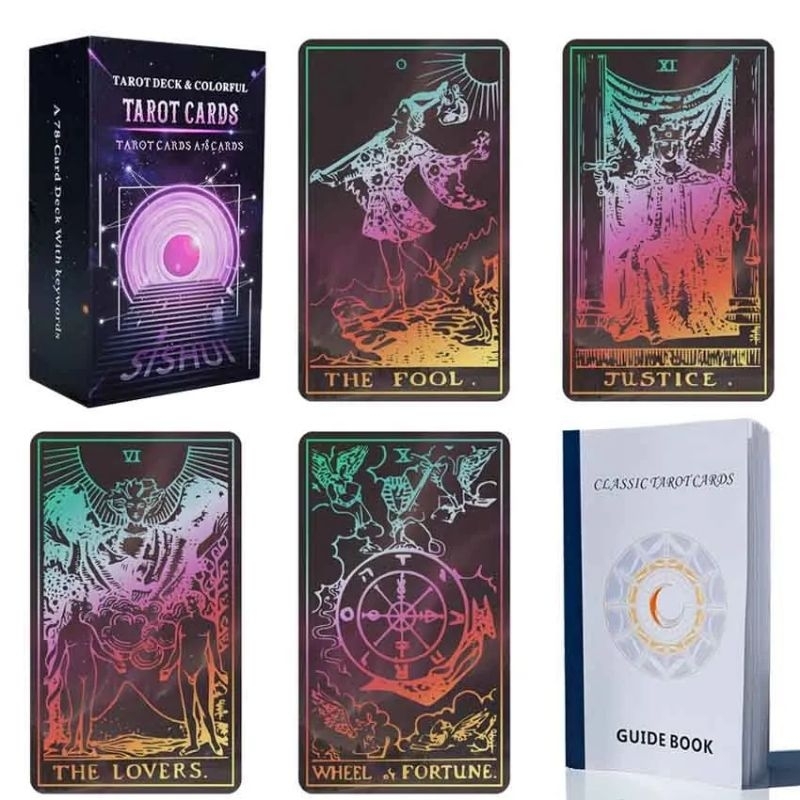 Sishui Tarot Colorfull Hardcase 12x7cm include guide paper