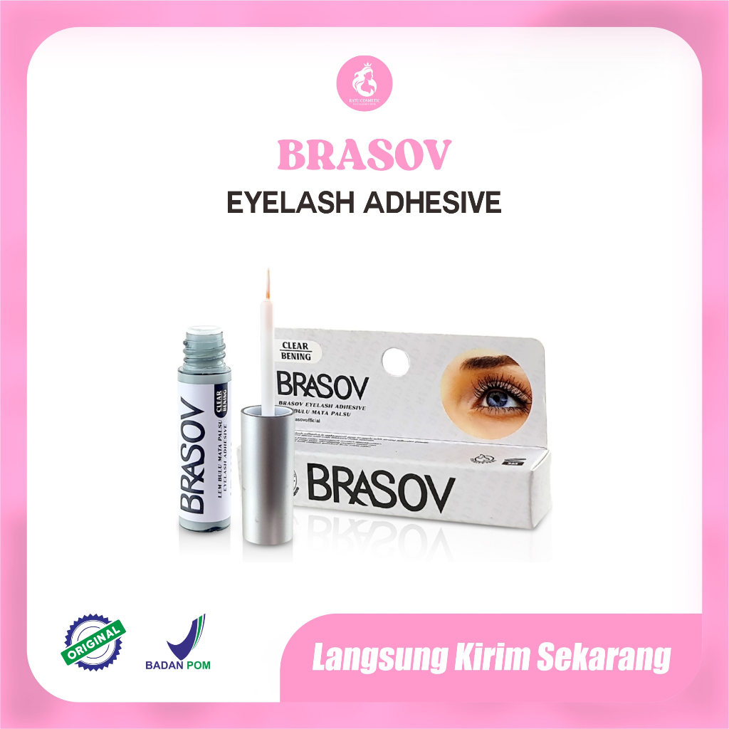 BRASOV Lem Bulu Mata Palsu 8 ML | Perekat Bulu Mata Palsu | Lem | BPOM