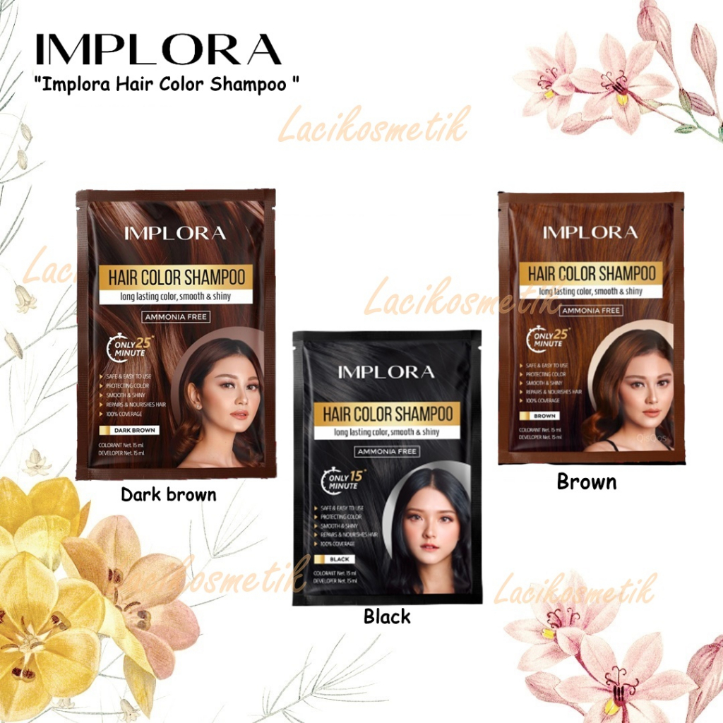 ✨LACIKOSME✨ IMPLORA HAIR COLOR SHAMPOO - SHAMPO PEWARNA RAMBUT ALAMI ORIGINAL