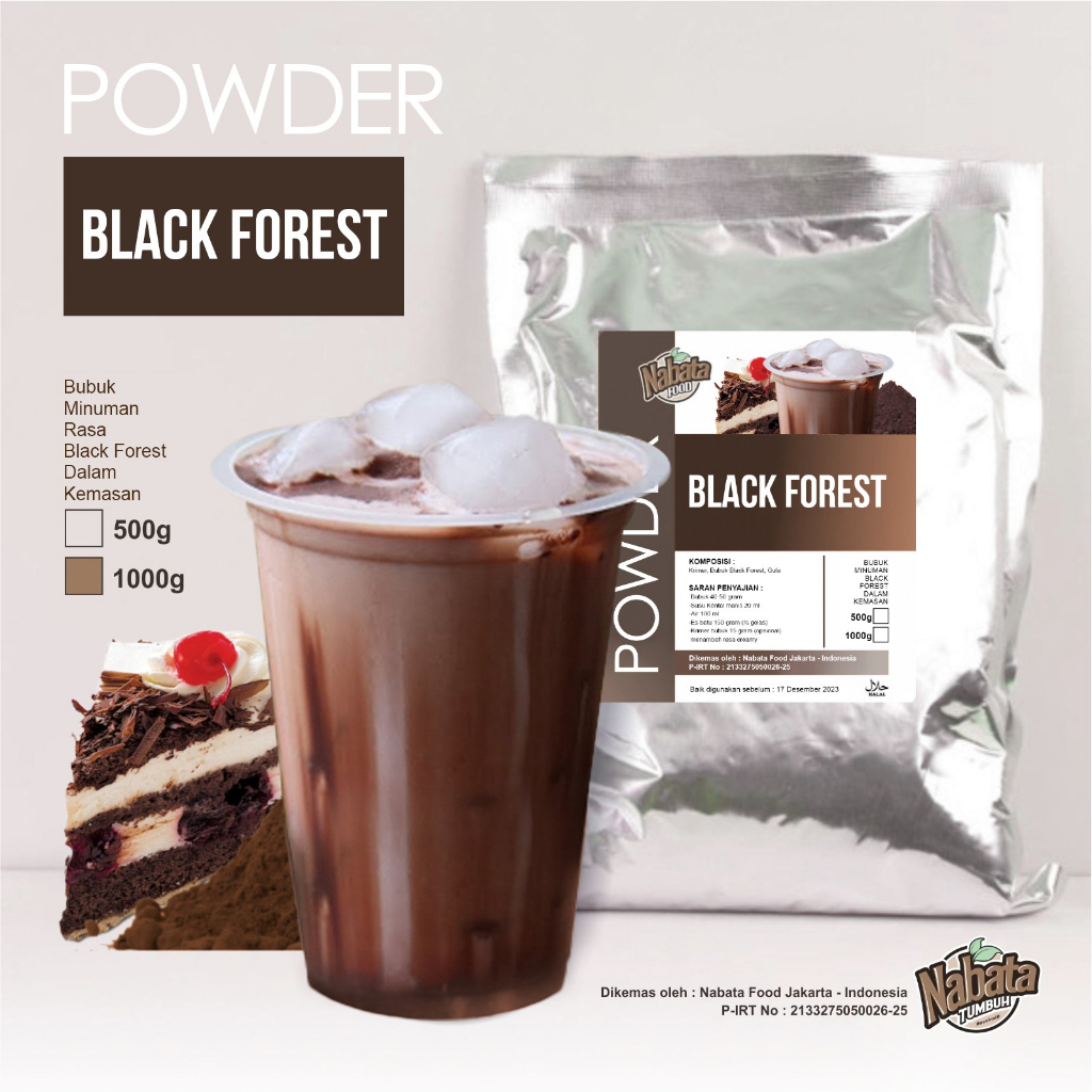 

BLACK FOREST 1 KG PREMIUM BUBUK MINUMAN COKLAT BLACK FOREST