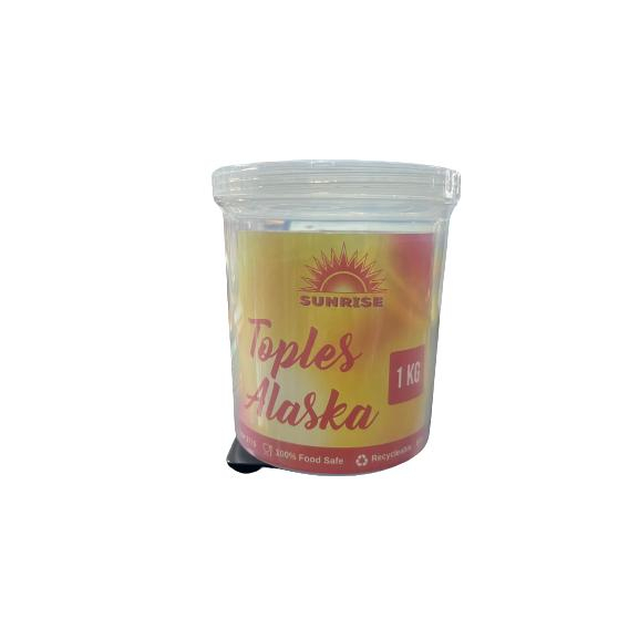 Toples Alaska Sunrise 750 ml/toples plastik/toples bening/toples makanan 1kg toples peyek toples kue