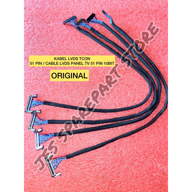 KABEL LVDS TCON  51 PIN / CABLE LVDS PANEL TV 51 PIN 10BIT