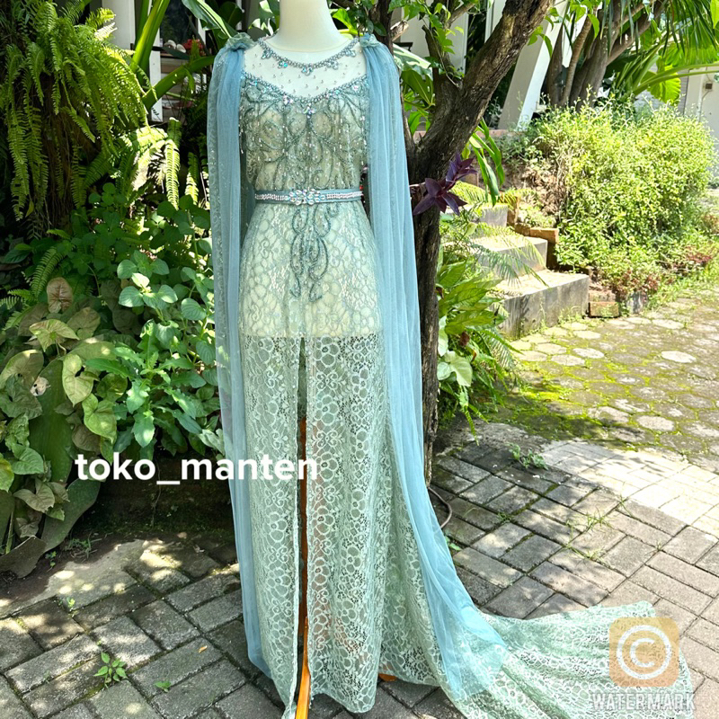 GAUN PENGANTIN MURAH MERIAH HIJAU WARDAH / KEBAYA PENGANTIN WARDAH