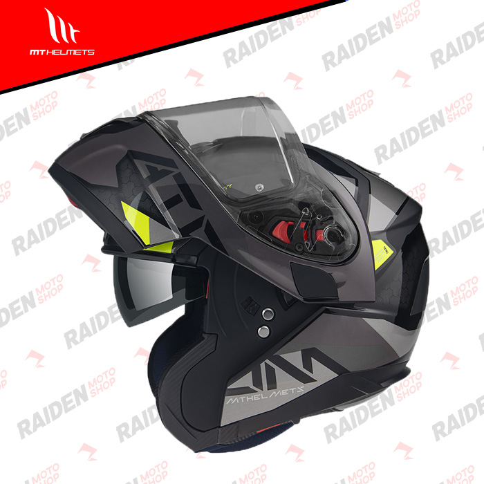 MT Helmets Atom SV W17 B2 Matte Grey Modular Helmet