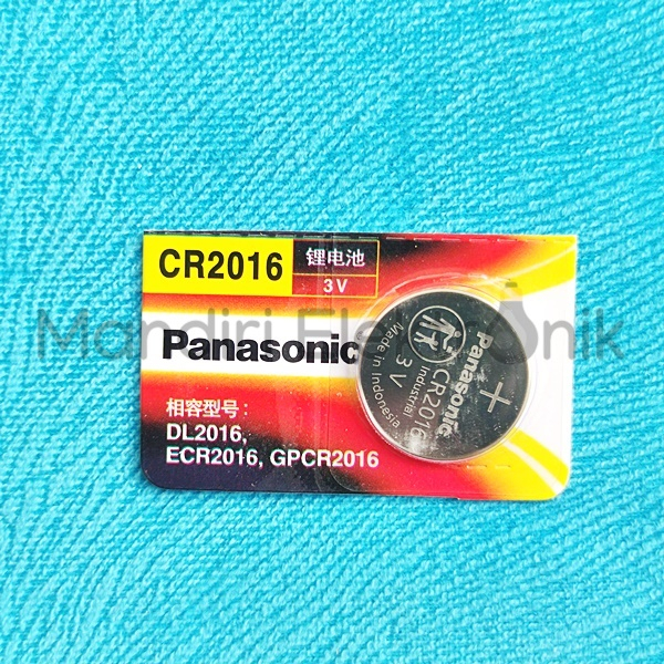 Baterai CR2016 Panasonic Battery Batre Jam Tangan Panasonic 2016 3V Original Baterai Kancing Panasonic 2016