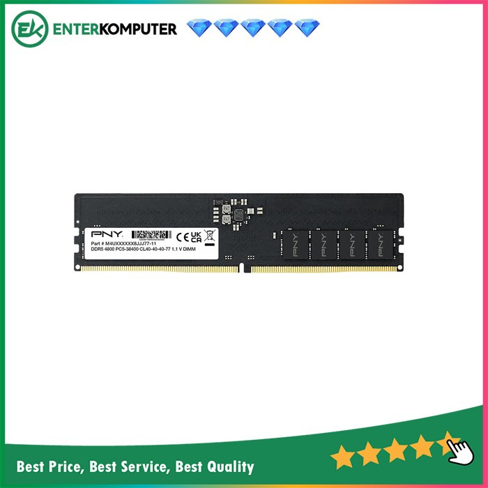 PNY Performance DDR5 PC38400 4800MHz 16GB (1x16GB) / RAM DDR5 16GB