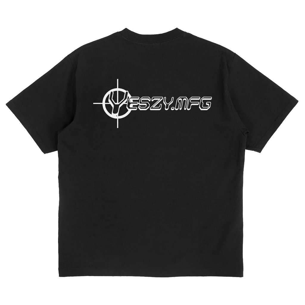 YESZY.MFG Velocity Small Logo F White Black Tshirt