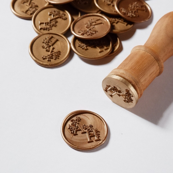 

Custom Seal Wax Stamp Stempel Lilin Segel Surat Vintage Sealing Undangan Wedding Logo Invitation