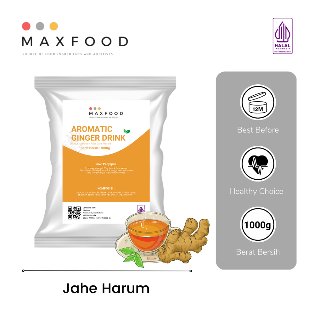

Aromatic Ginger Drink / Bubuk Minuman Rasa Jahe Harum 1 KG