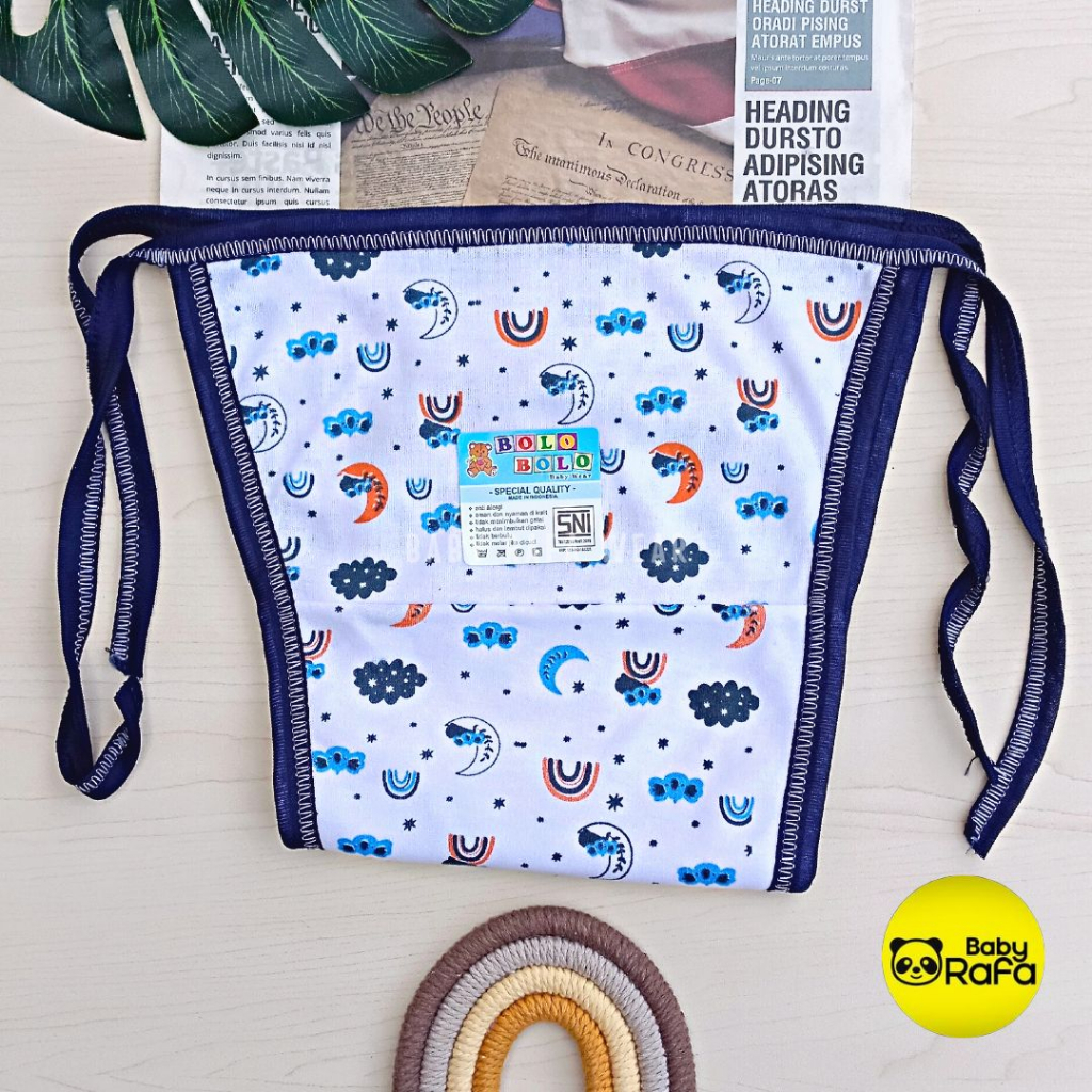 Serian Navy - 12 pcs / 6 pcs Popok Bayi Double Kain NAVY SERIES merk SNI Bolo - Bolo / Popok Double Kain Serian Navy