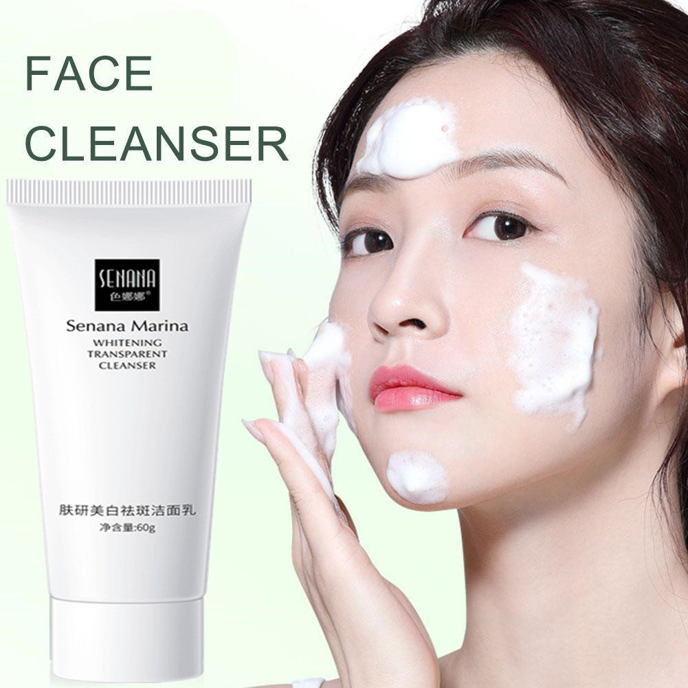 60g Amino Acid Facial Cleanser Moisturizing Shrink Pores Deep Cleansing Oil Control Whitening Face Cleanser