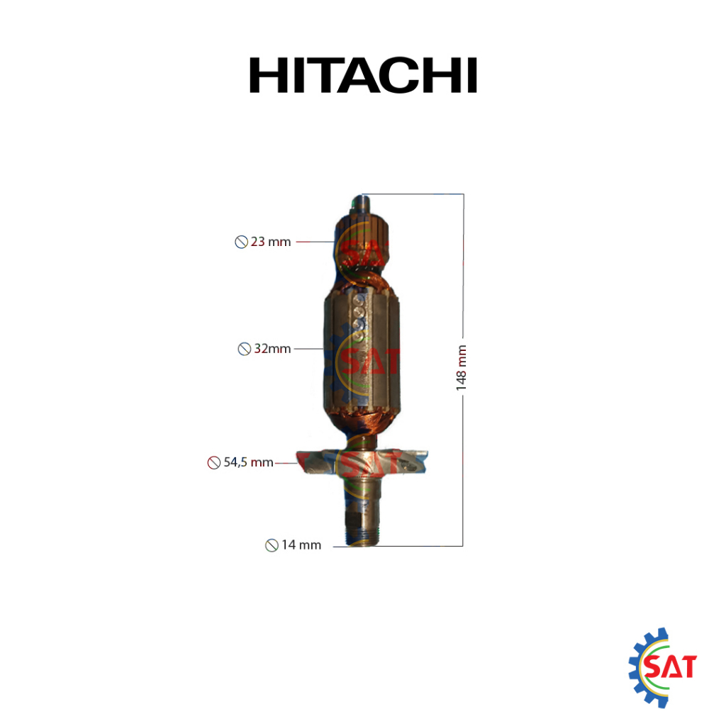 Armature / ANgker TR 6A Hitachi Mesin Trimmer Router TR6A