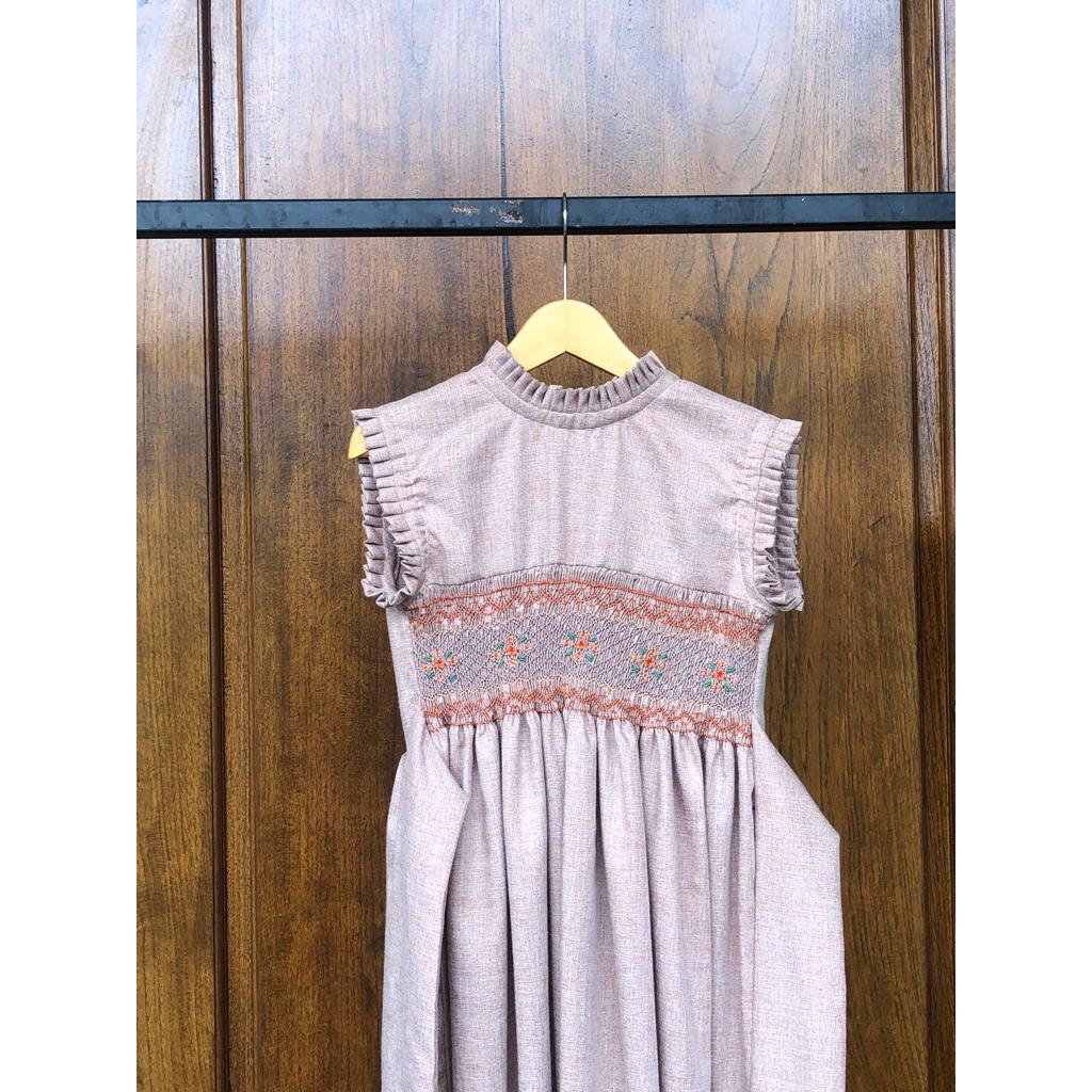 Hand Smock Dress Anak Nude Belquinza