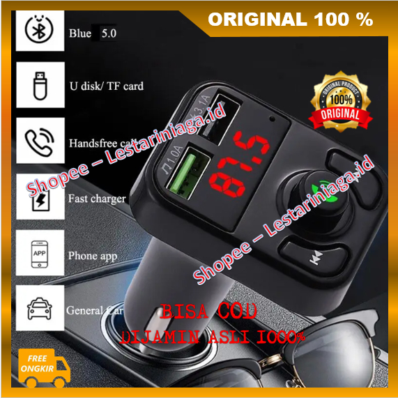 Transmitter USB Car Charger Transmitter FM Bluetooth Handsfree Mobil ORIGINAL
