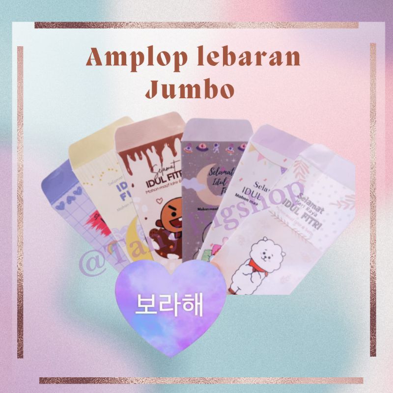 

BTS Amplop Lebaran KPOP 1 pck isi 10 pcs (Mohon Baca Deskripsi)