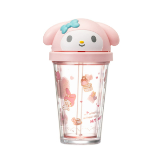 MINISO x SANRIO ( TUMBLERS) Cinamoroll My Melody 320ml - Botol Minum - (Kode 95C01))