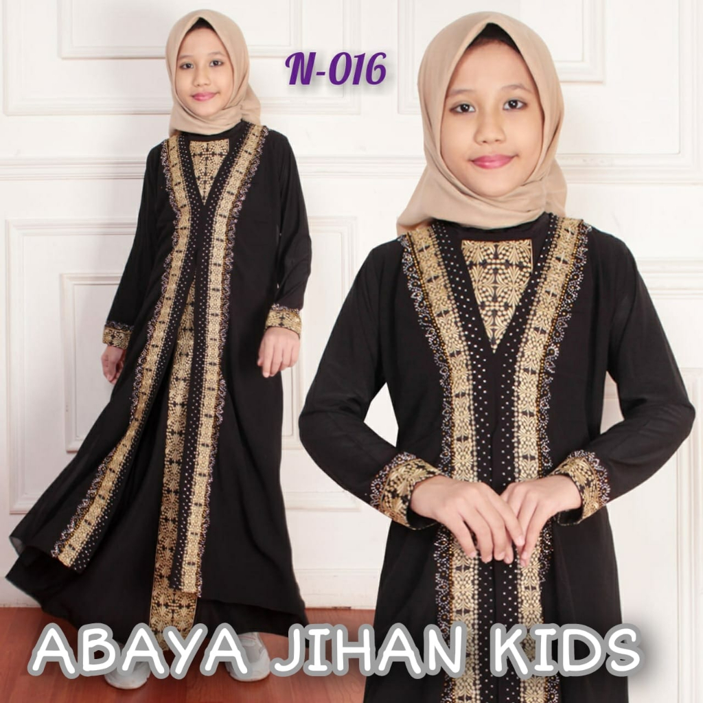 Abaya turki anak perempuan / gamis anak / dress anak / ABAYA JIHAN KIDS