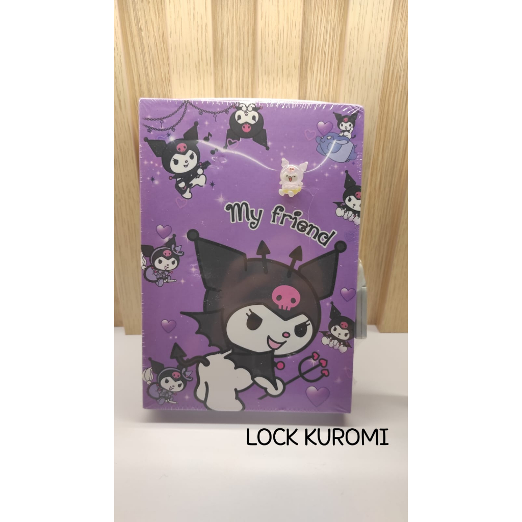 DIARY LOCK SANRIO CINAMMOROL DIARY KUNCI SANRIO KUROMI NOTEBOOK KUNCI MY MELODY DIARI KUNCI KADO ULANG TAHUN DIARY HARDCOVER @banyak