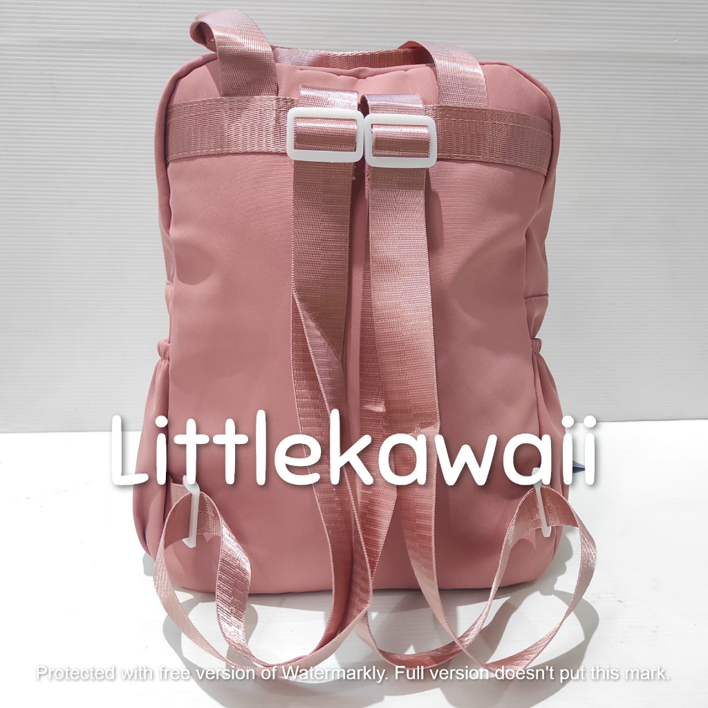 LK/Tas Ransel Laptop Backpack Parasut Tenteng Sekolah Fashion Korean Style Anak Remaja Dewasa Transparan CLBD Import