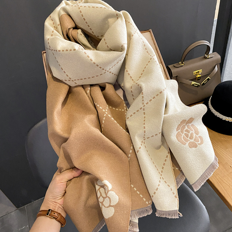 Syal &quot;Jojo&quot; 65 x 180 Anggun motif yang mewah Bahan High Grade Cashmere Immitation