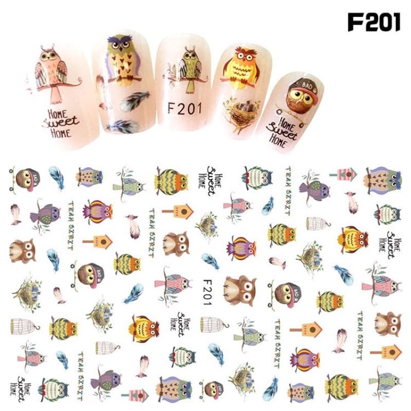 Stiker kuku 3D Anti Air LUXURY BRAND LOGO Bunny High Quality Nail Stickers