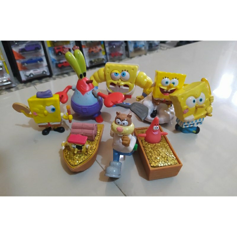 Figure Spongebob Squarepaint Mainan Happy Meal McD