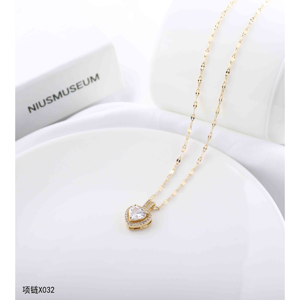 Kalung Titanium Permata Cantik Perhiasan Fashion 9036/032