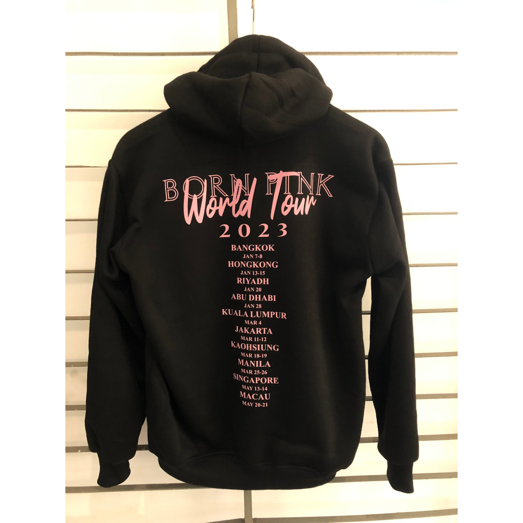 [PREMIUM] HOODIE ZIPPER/JUMPER BORN PINK VER. 5 BLACKPINK WORLD TOUR