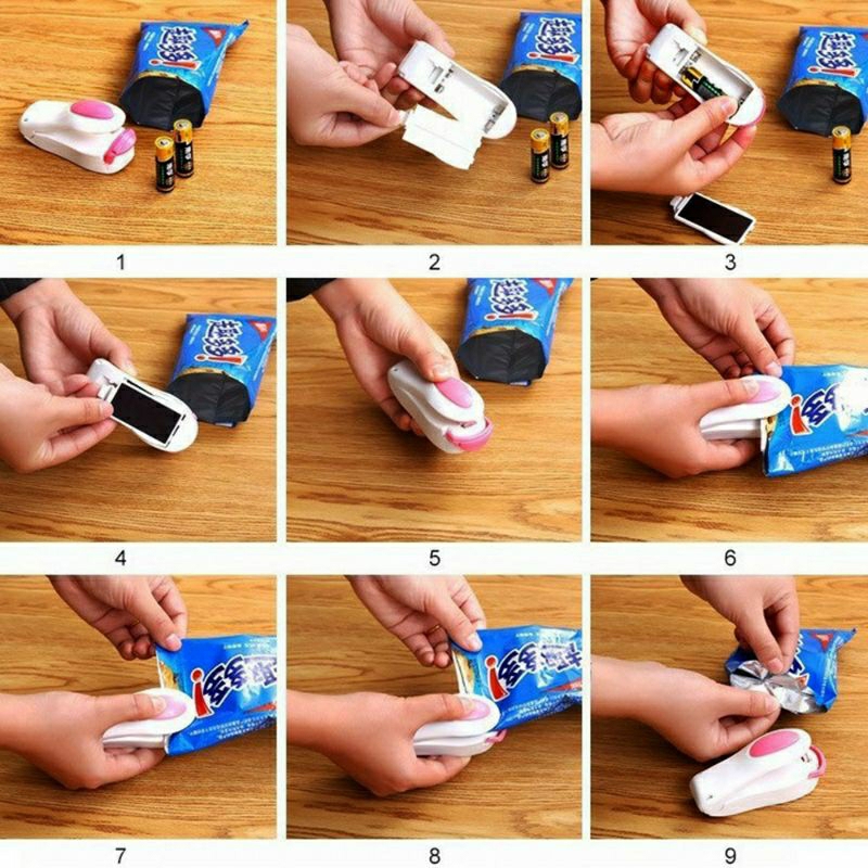 Alat Pres Mini Elektrik / Mini Hand Sealer / Perekat Snack