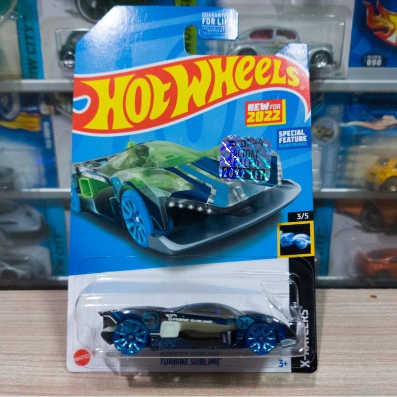 HOT WHEELS TURBINE SUBLIME BLACK - GLOW IN THE DARK - FS 2022