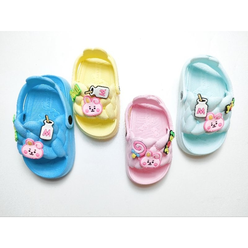 SANDAL ANAK BABY NEWBORN DULUX 525E KELINCI BAHAN KARET EVA SENDAL IMPORT USIA 10-24 BULAN