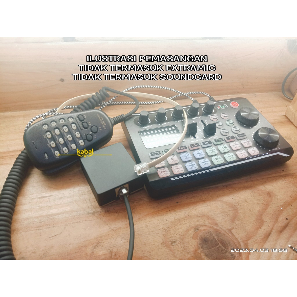 PTT BOX SOUNDCARD RIG YAESU FUNGSI KEYPAD AKTIF