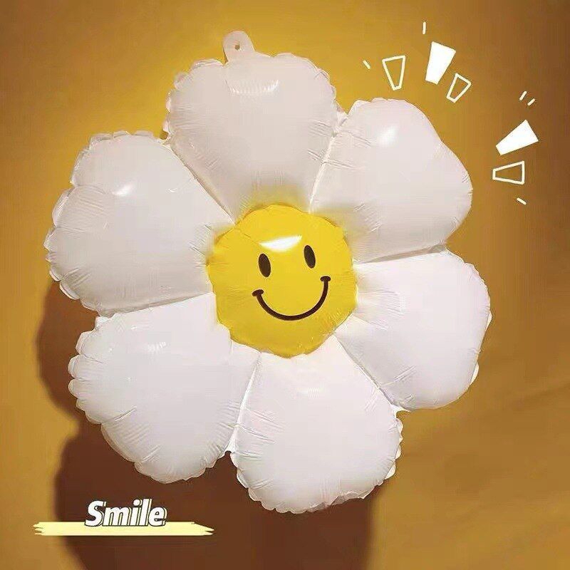 BALON FOIL BUNGA DAISY MATAHARI SMILE/BALON PENTUNG DAISY